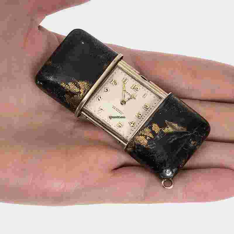 Movado
                           
                                 Rare Maki-E Ermeto Silver Purse Watch