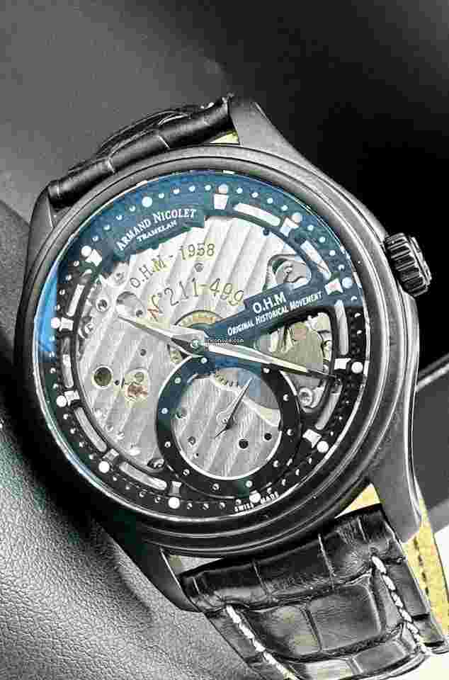 Armand Nicolet
L14 O.H.M Black PVD Small Seconds 211/499 Piece Limited Edition