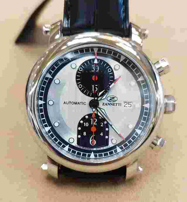 Zannetti Gladiatore Chrono Argentè Dial Made in Italy Limited edition