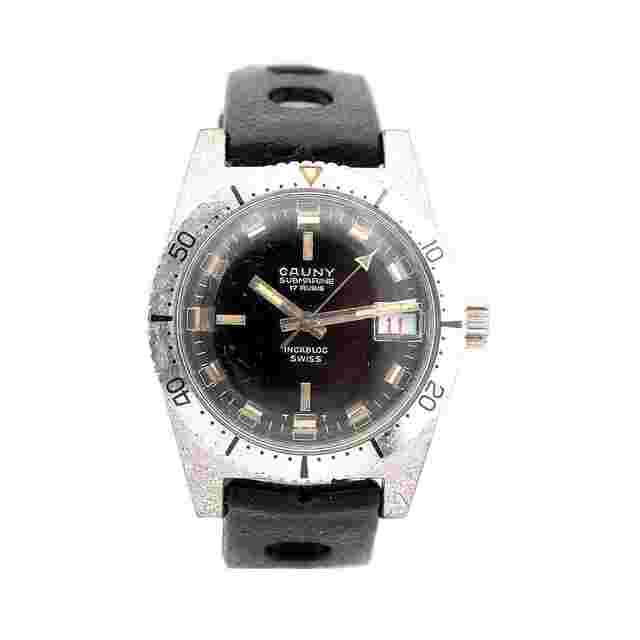 Cauny Vintage Submarine Calendario 21 Atmos Ref. 1803 Manual Winding 