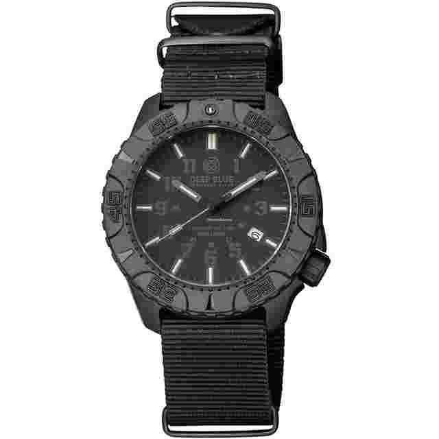 Deep Blue
                           
                                 Daynight Diver PC Tr|t|um 45 Automatic Watch Black Stealth Bezel Dial