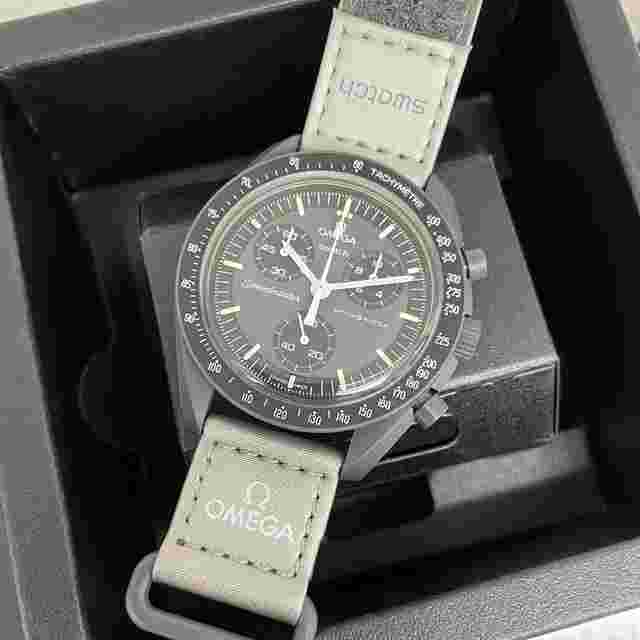 Swatch Moonswatch
                           
                                 NEW Moonswatch "Mission To Mercury" Swatch x Omega Grey Black SO33A100