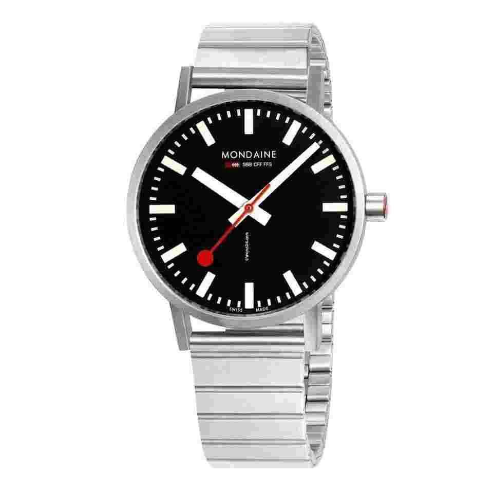 Mondaine Classic
                           
                                 A660.30360.16SBW Swiss Railways Classic Steel 40 mm Quartz Wrist Watch