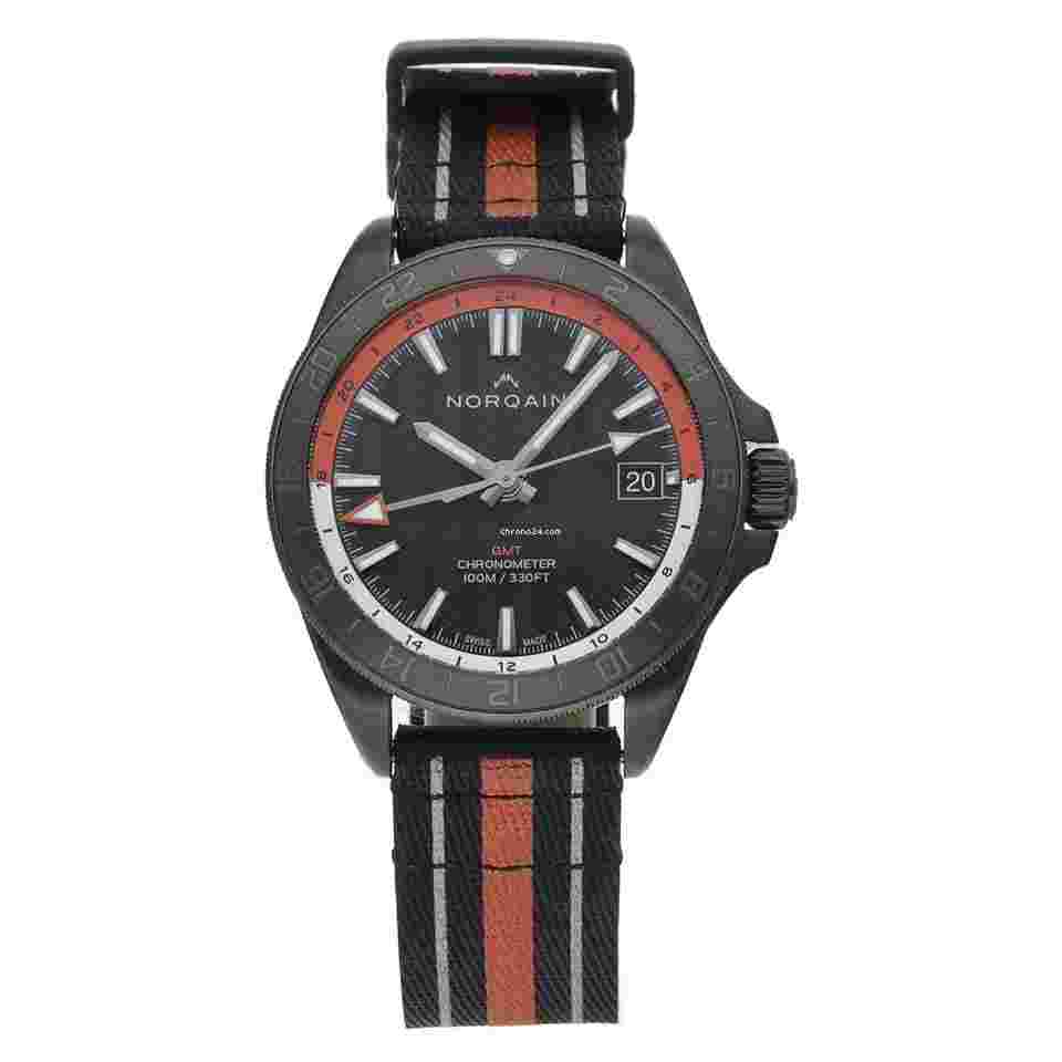 Norqain
NNB1100BBCG Adventure Neverest GMT Black PVD Steel 41mm Nylon Auto Watch