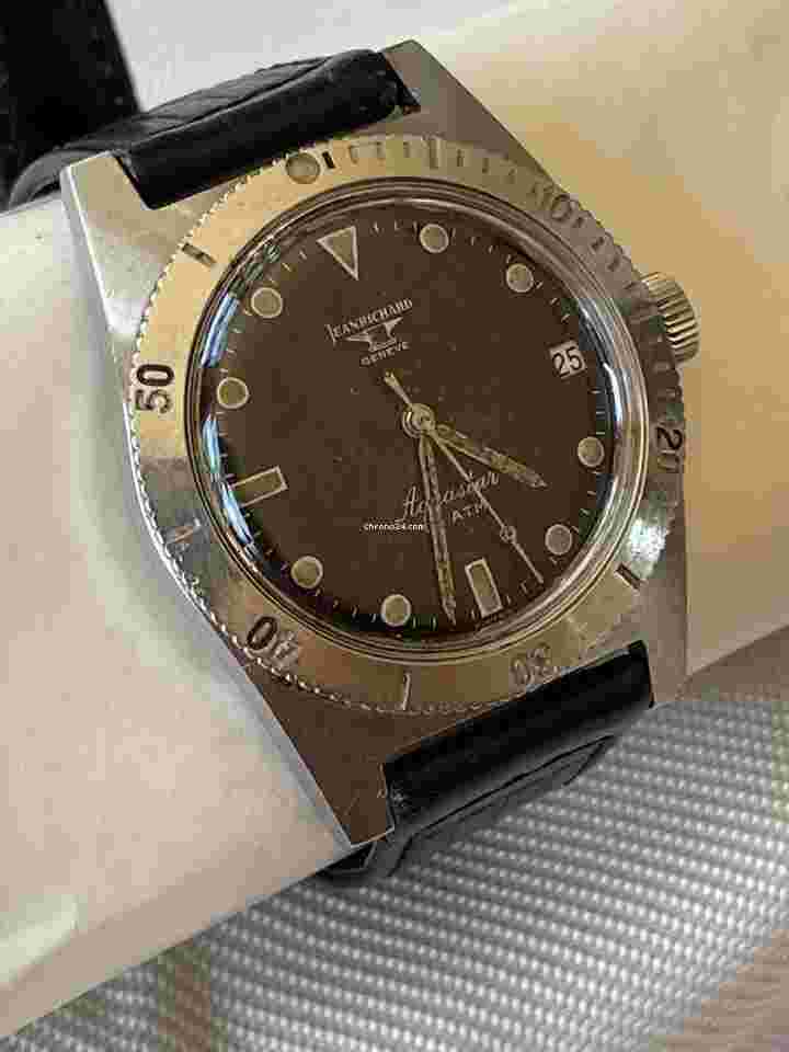 JeanRichard Aquascope
                           
                                 Geneve Aquastar Diver Automatic Date Screw Down Back Stainless Steel Vintage Swiss Made