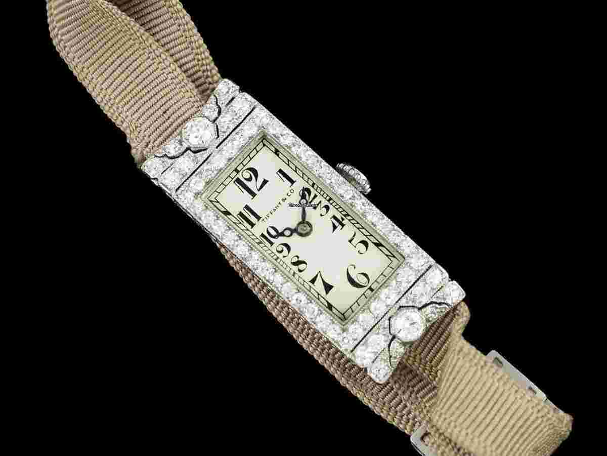 Tiffany
1920's Ladies Art Deco Watch - Platinum & Diamond