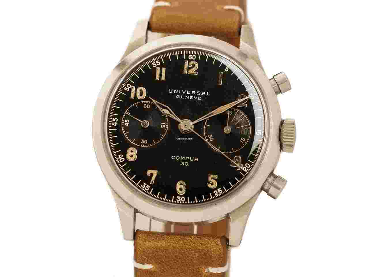 Universal Genève
                           
                                 Vintage COMPUR 30 German Air-Force WWII Steel Radium Dial Bj-1941