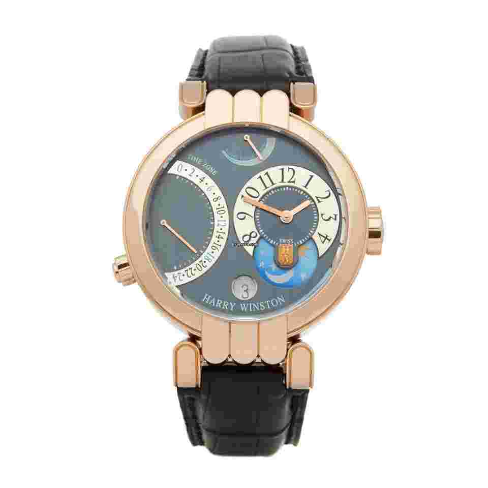 Harry Winston Premier
Excenter Time Zone 18K Rose Gold Mens Watch