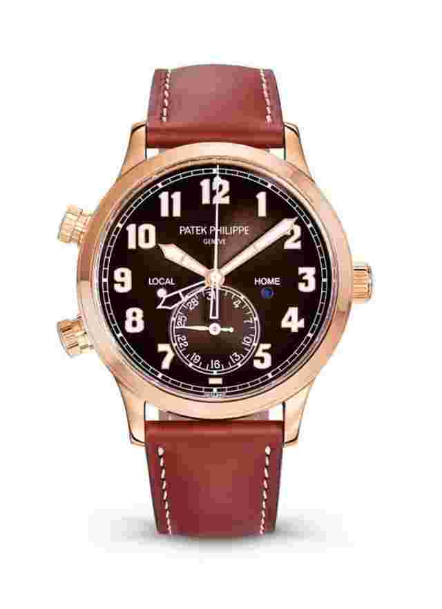 Patek Philippe Calatrava
                           
                                 Complications Calatrava Pilot Travel Time 18K Rose Gold Men's Watch