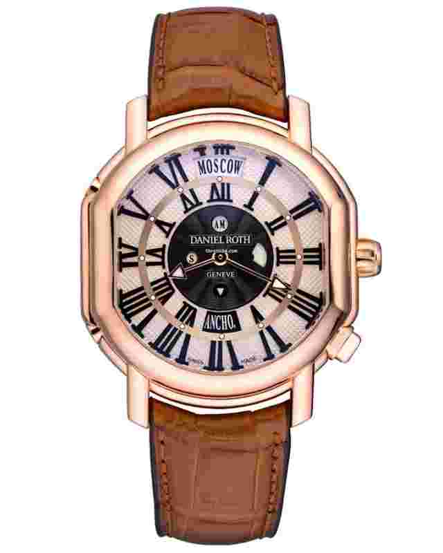 Daniel Roth
                           
                                 Academie Metropolitan Dual Time 18K Rose Gold Men`s Watch