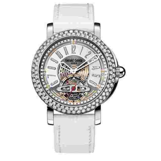 Gérald Genta Arena Tourbillon
                           
                                 Snow White Platinum & Diamonds Watch