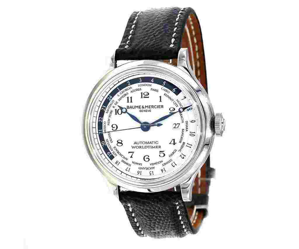 Baume & Mercier Capeland
Worldtimer 65733 44mm White Dial Steel W Box