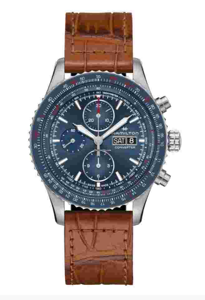 Hamilton Khaki Aviation
H76746540 Khaki Aviation Converter Chrono Steel Automatic Men's Watch