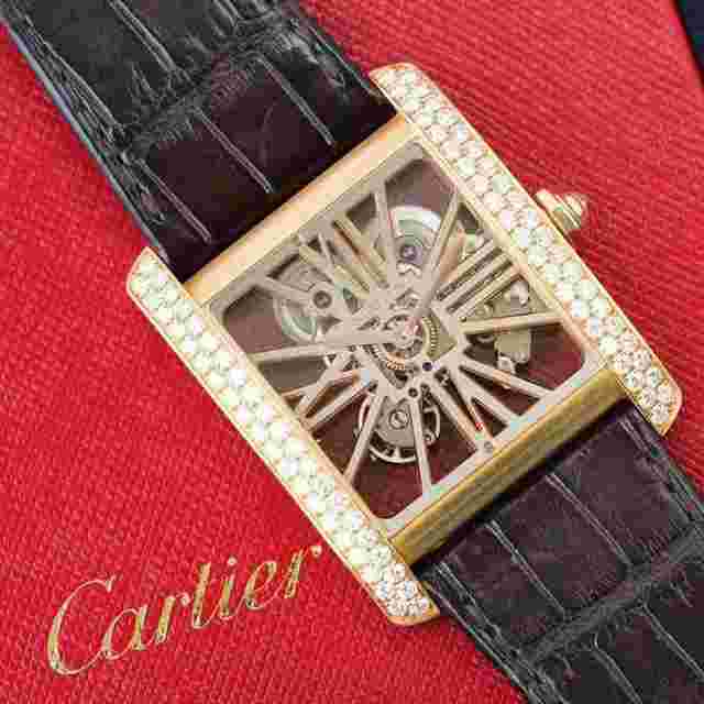 Cartier Tank MC HPI00715,Rose Gold Diamond，34.5X43.8MM