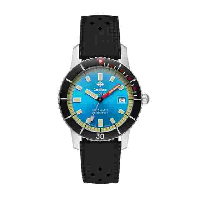 Zodiac Sea Wolf
                           
                                 ZO9275 Super Sea Wolf Steel 40 mm Rubber Diver Automatic Men's Watch