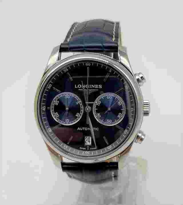 Longines Master Collection
                           
                                 Blue Dial Leather Men's Watch 40mm Longines Master