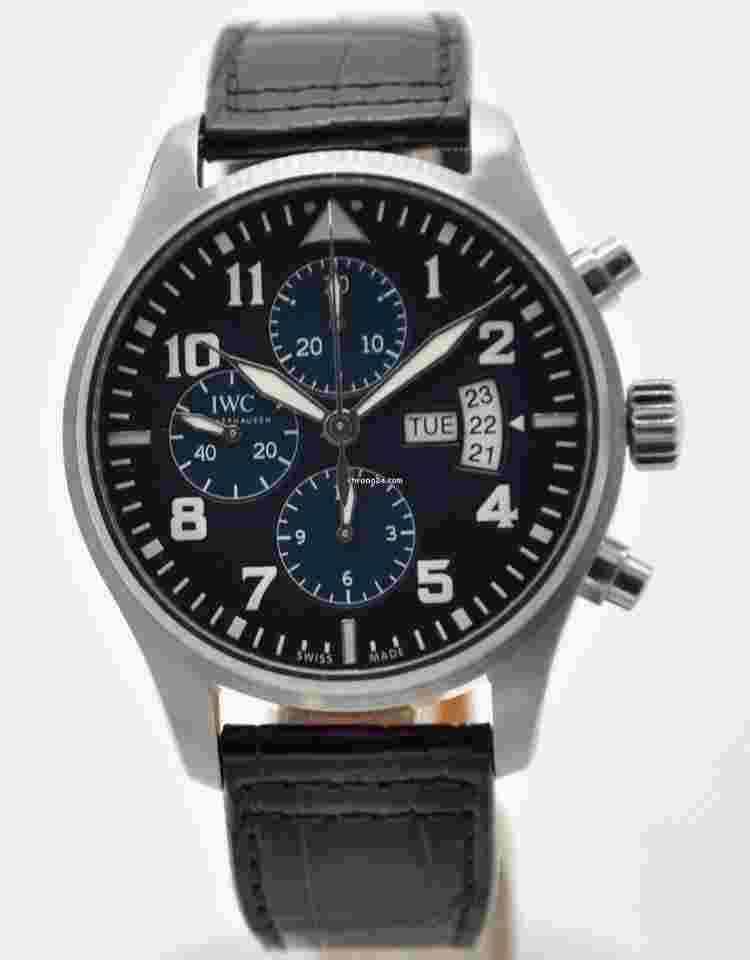 IWC Pilot Chronograph
Le Petit Prince Chronograph 43mm Blue Steel IW377706 Leather