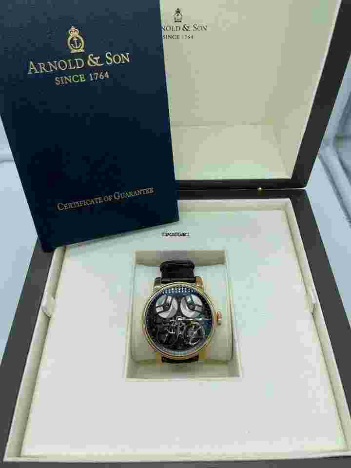 Arnold & Son True Beat Tb88 Rose Gold Manual 46mm Mens Watch 1tbar.b01a.c113a
