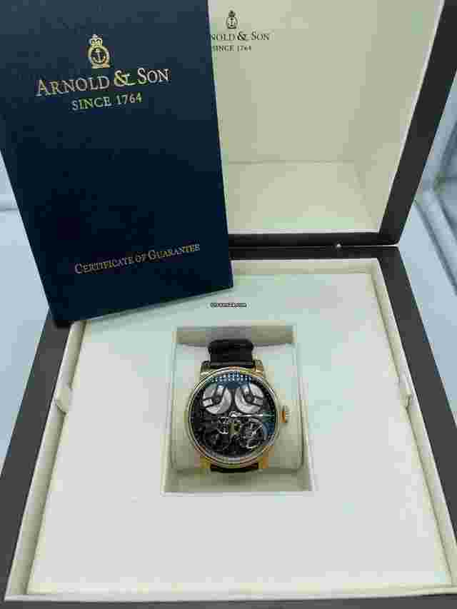 Arnold & Son True Beat Tb88 Rose Gold Manual 46mm Mens Watch 1tbar.b01a.c113a