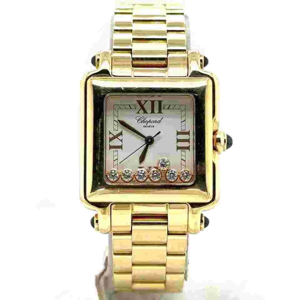 Chopard Happy Sport
Quartz 27mm 18k YellowGold 7 Diamonds Ladies Watch 27/6770-23