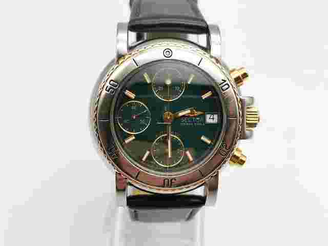 Sector
                           
                                 Golden Eagle - 40mm - STEEL / GOLD - Green Dial - GENUINE SECTOR 7750