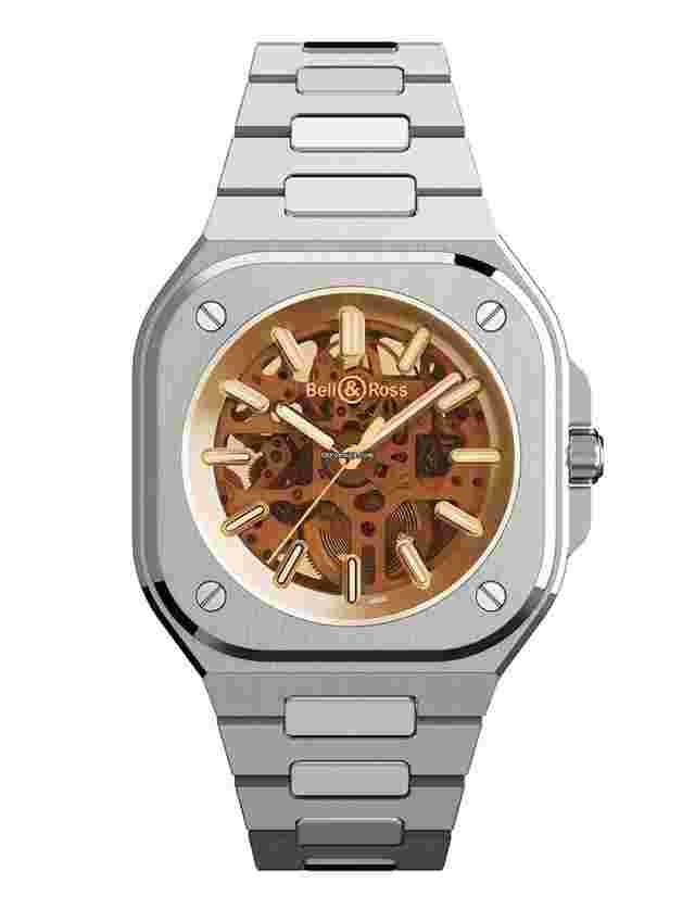 Bell & Ross BR 05
                           
                                 40mm Golden Skeleton Limited Edition BR05A-CH-SKST/SST NEW UNWORN