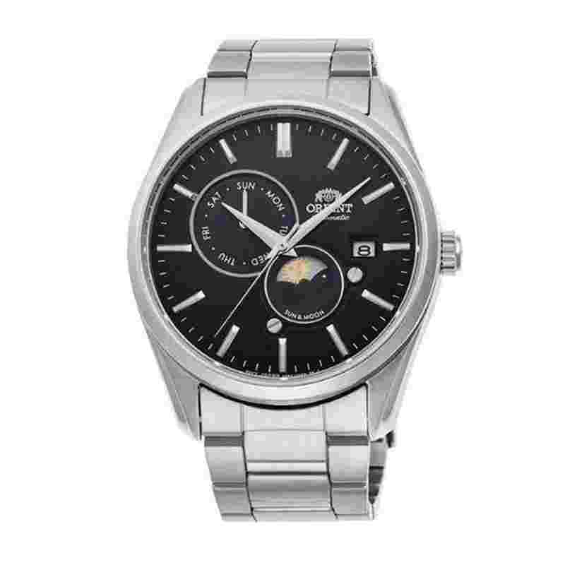 Orient Sun and Moon & MOON Mechanical Watch Contemporary Black RN-AK0302B RA-AK0302B