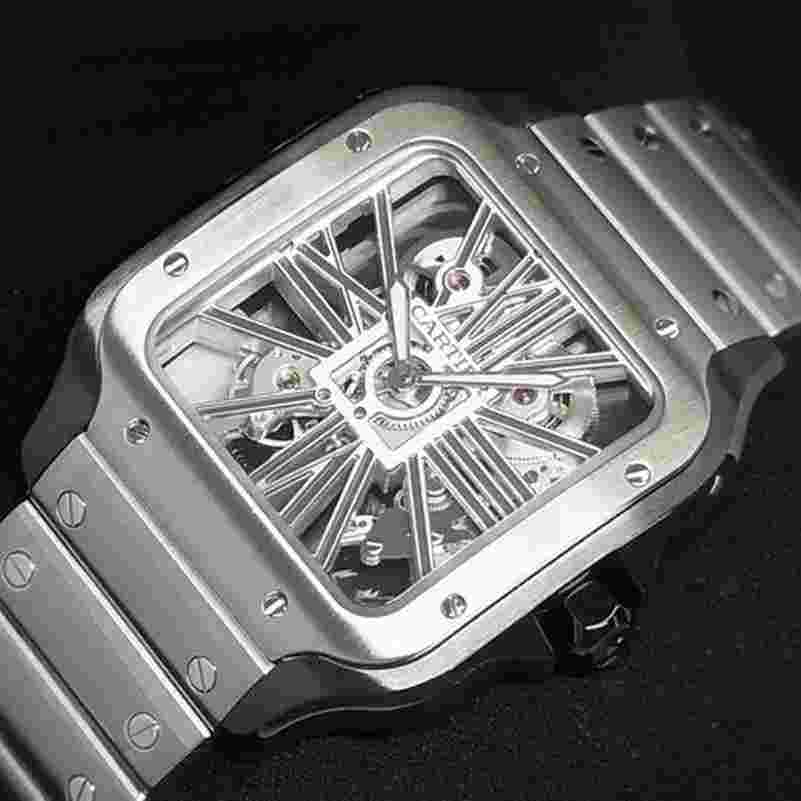 Cartier Santos
de Cartier Large Model Skeleton Stainless&Black DLC