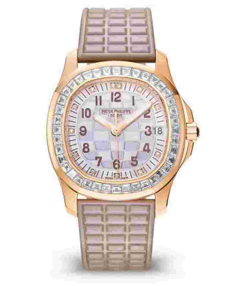 Patek Philippe Aquanaut
                           
                                 35.6 mm 18K Rose Gold & Diamonds Ladies Watch