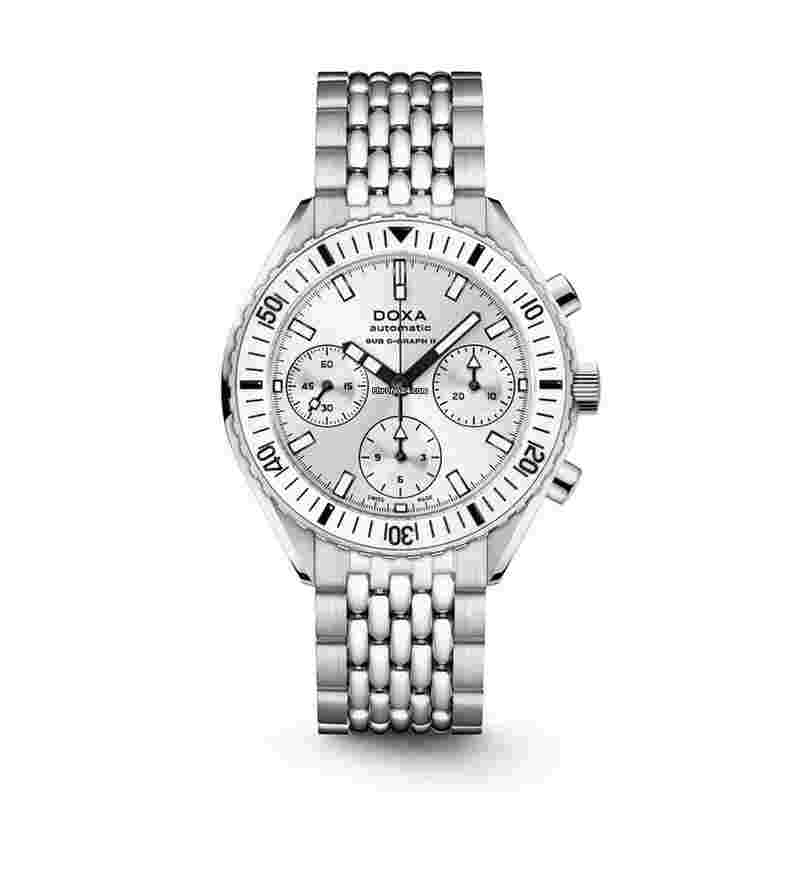 Doxa Sub
200 C-Graph II Whitepearl Automatic Stainless Steel Men's Watch 797.10.011W.10
