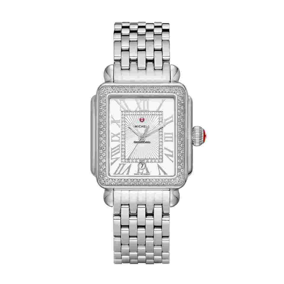 Michele Deco
                           
                                 MWW06T000163 Deco Madison 33 mm Steel Diamonds Quartz Women's Watch