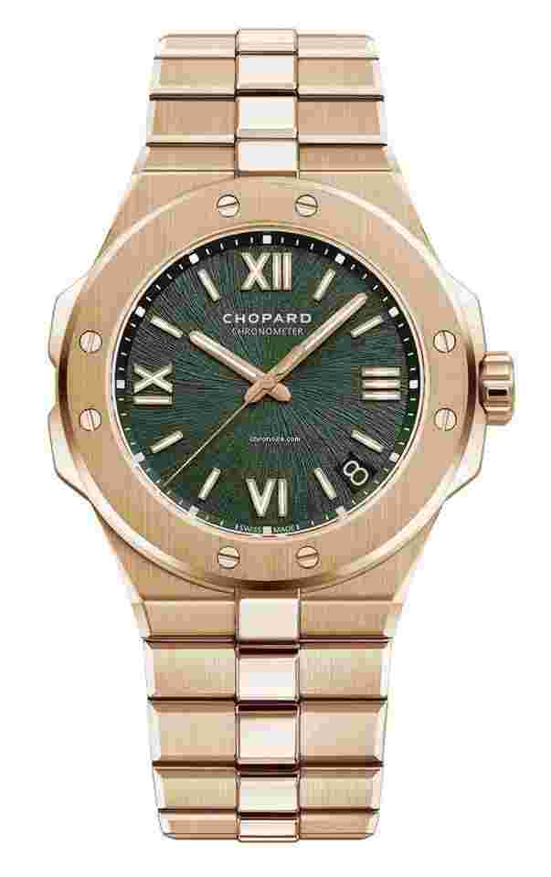 Chopard Alpine Eagle
                           
                                 41mm Rose Gold Green Dial NEW UNWORN 295363-5007