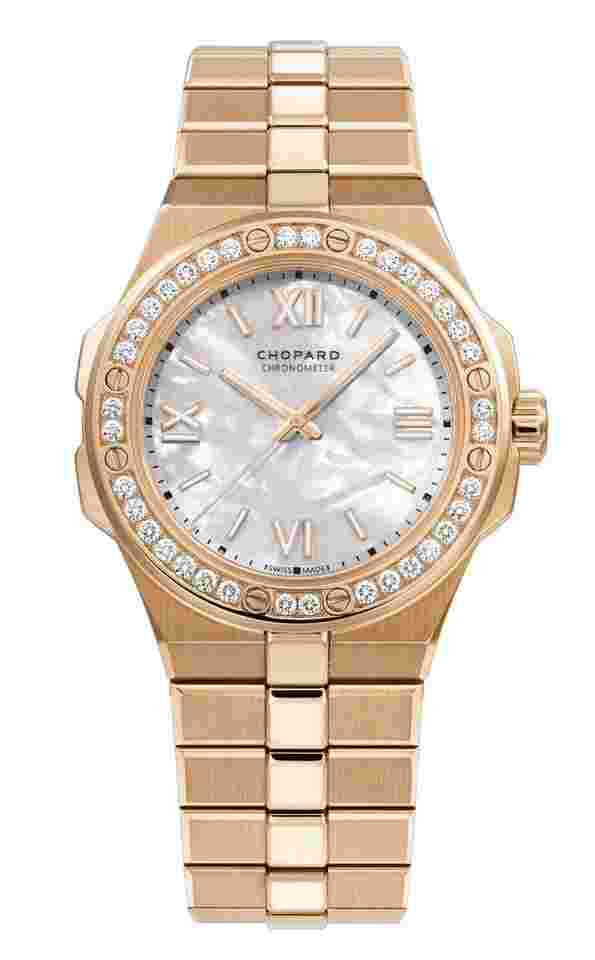 Chopard Alpine Eagle
                           
                                 36mm Medium Rose Gold Diamonds NEW UNWORN 295370-5002