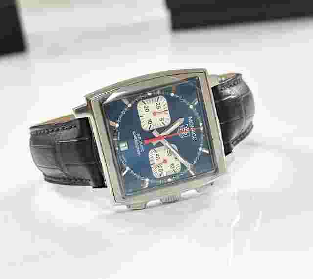 TAG Heuer Monaco
                           
                                 38MM Blue Dial Unworn with factory Seals Attached CW2113-0