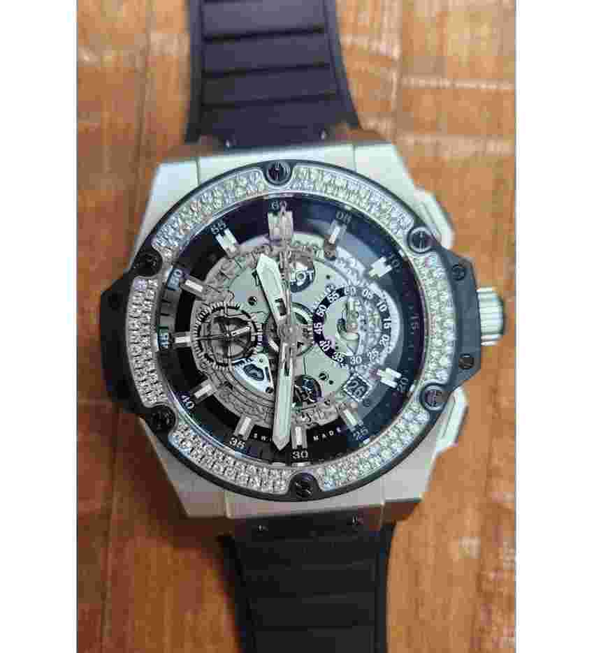 Hublot King Power
                           
                                 Unico Diamonds Flyback Chronograph 48mm NEW UNWORN 701.NX.0170.RX.1104