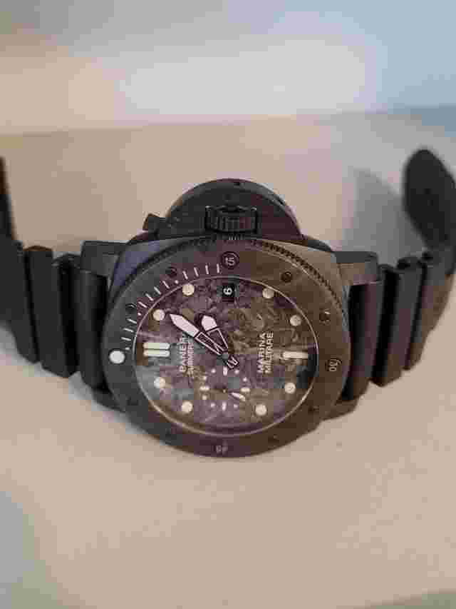 Panerai Luminor Submersible
                           
                                 Pam 979 Luminor Submersible Marina Militare Carbon 46mm. Very Nice