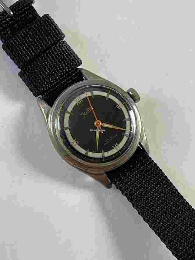 ZentRa
                           
                                 Two Tone Dial Stainless Steel Screw Down Case Back Vintage Made in Germany