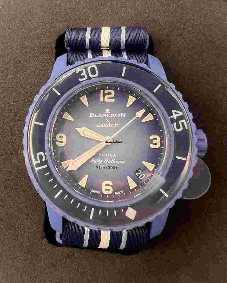 Swatch Scuba Fifty Fathoms
                           
                                 Blancpain Scuba Fifty Fathoms Atlantic Ocean