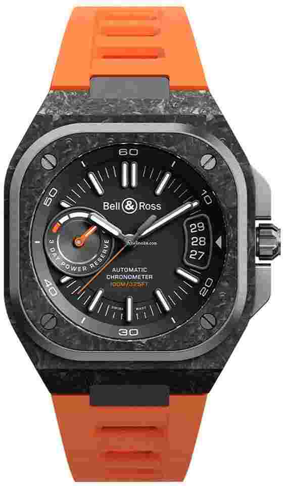 Bell & Ross
                           
                                 BR-X5 41mm BRX5R-BO-TC/SRB Carbon Orange