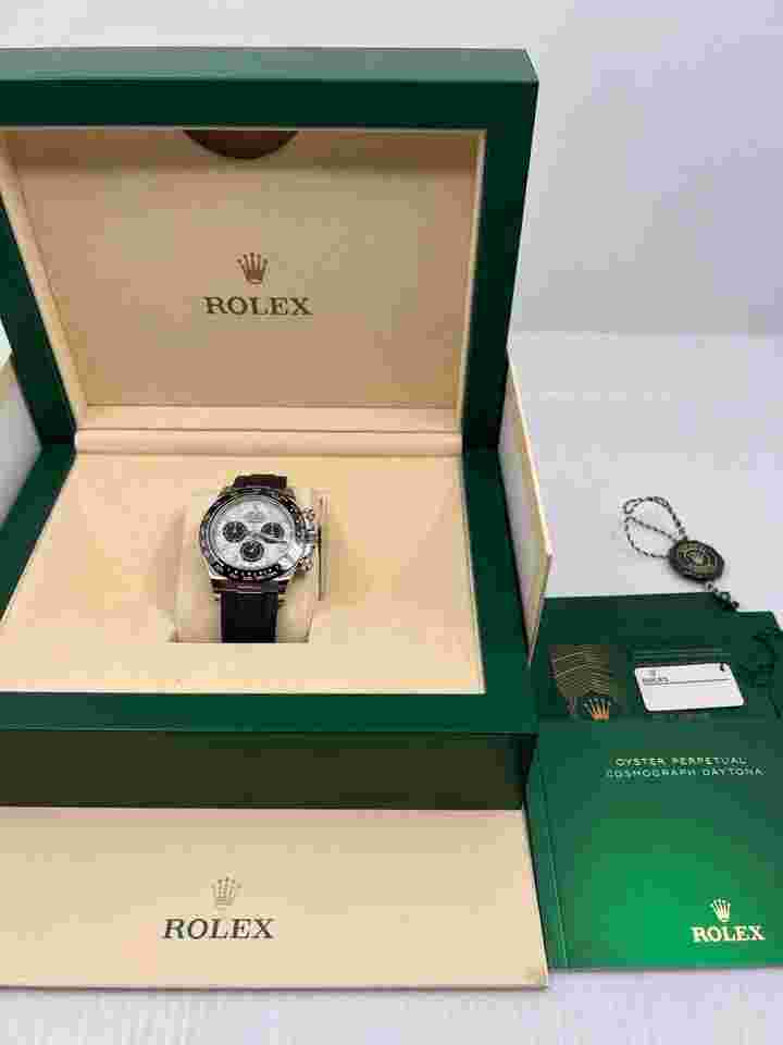 Rolex Daytona
                           
                                 New Unworn Meteorite Dial White Gold Oysterflex Daytona