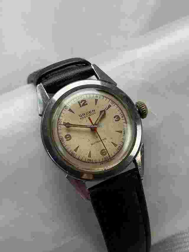 Gruen Precision
                           
                                 Automatic Doctors Medical Vintage Stainless Steel Screw Down Back Vintage Swiss
