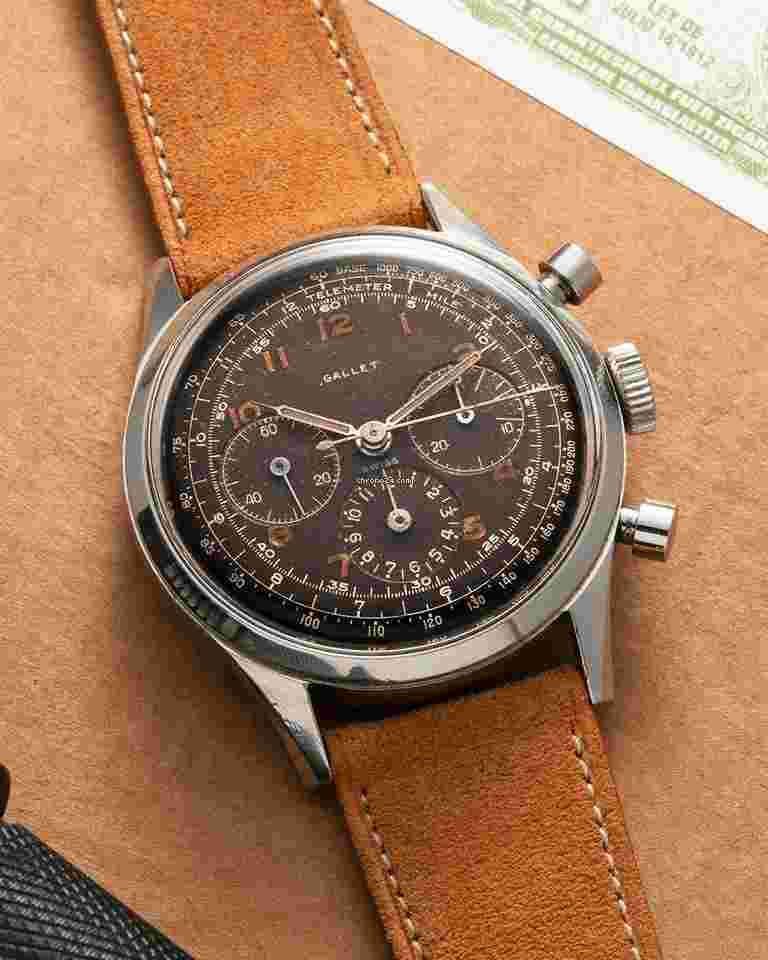 Gallet
                           
                                 Multichron Jim Clark Chronograph 12H Tropical Vintage