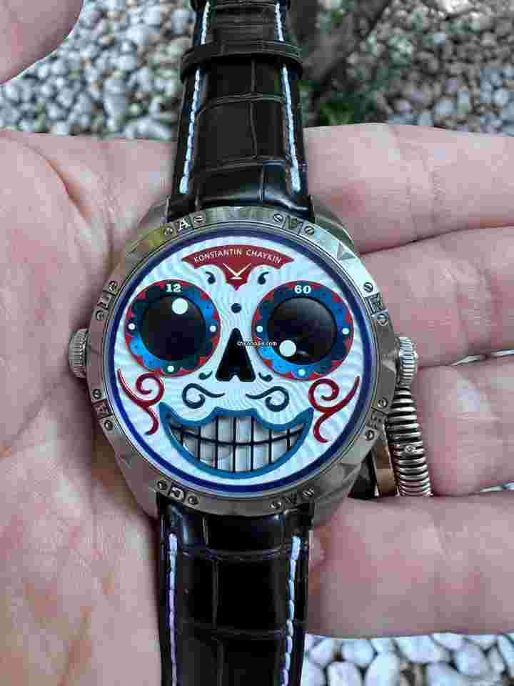 Konstantin Chaykin
                           
                                 Wristmons Calavera Inspired by the exuberant skulls of Mexico's Day of the Dead