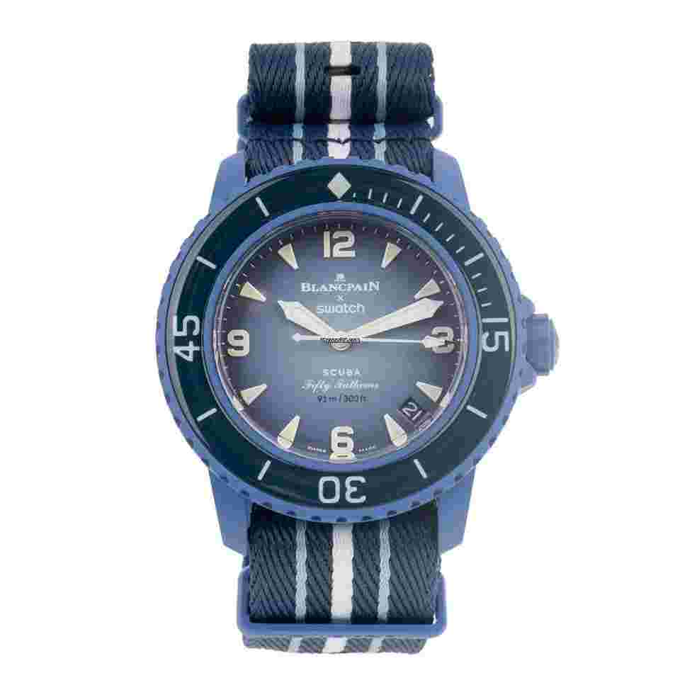 Swatch Scuba Fifty Fathoms
                           
                                 Blancpain Scuba Fifty Fathoms Atlantic Ocean