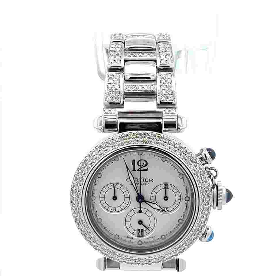 Cartier Pasha
                           
                                 Steel Chrono Chronograph Automatic Diamonds