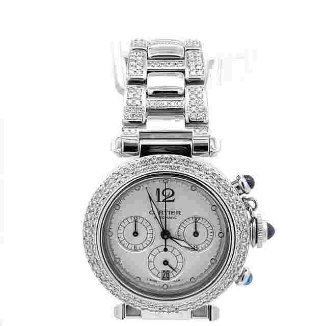 Cartier Pasha
                           
                                 Steel Chrono Chronograph Automatic Diamonds