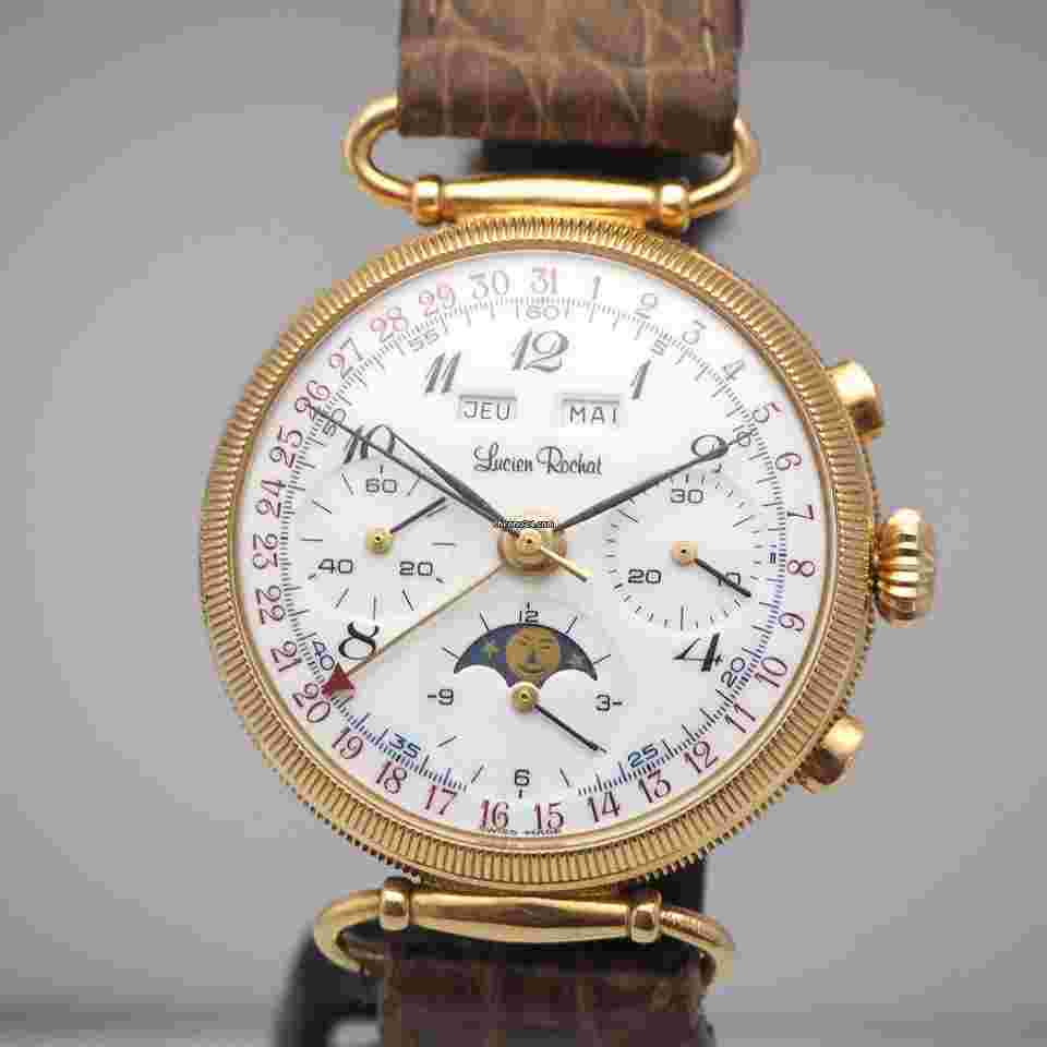 Lucien Rochat
                           
                                 Vollkalender Mondphase 18k Rosegold Valjoux 886