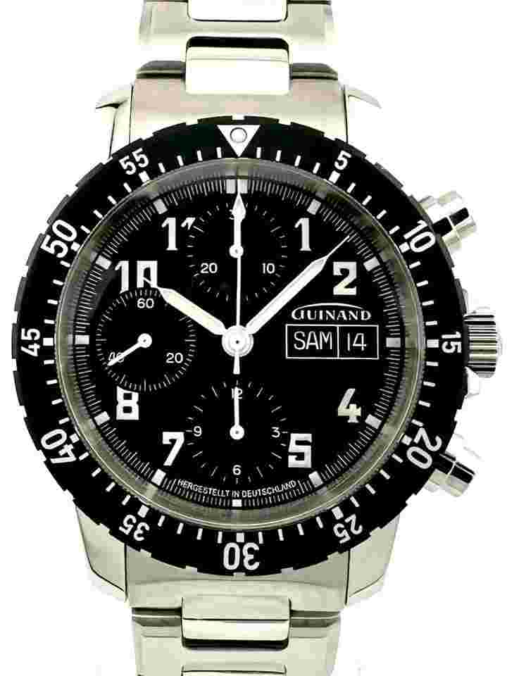 GUINAND 40.50-01 chronograph day date Helmut Sinn