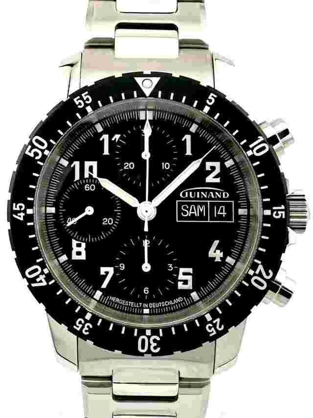 GUINAND 40.50-01 chronograph day date Helmut Sinn 
