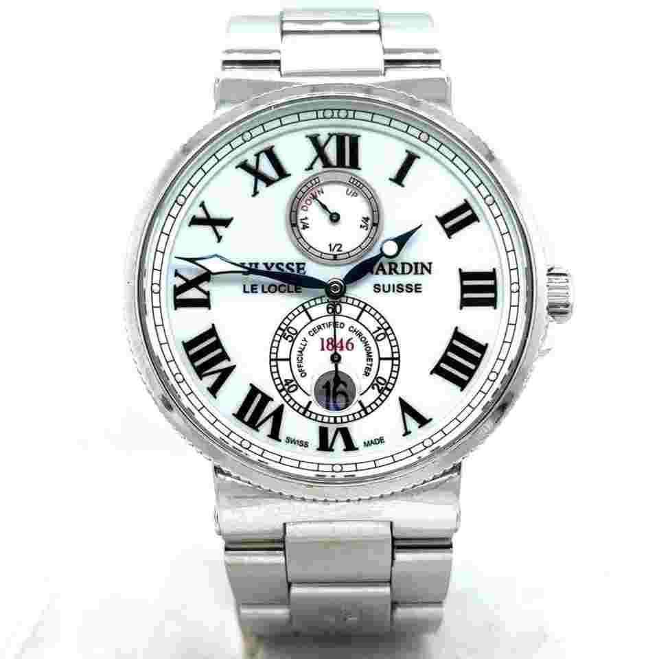 Ulysse Nardin Marine Chronometer 43mm
Maxi Marine Chronometer Automatic 43mm Steel Men Watch 263-67-7/40